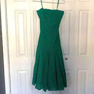 Green Eyelet Dress size 4